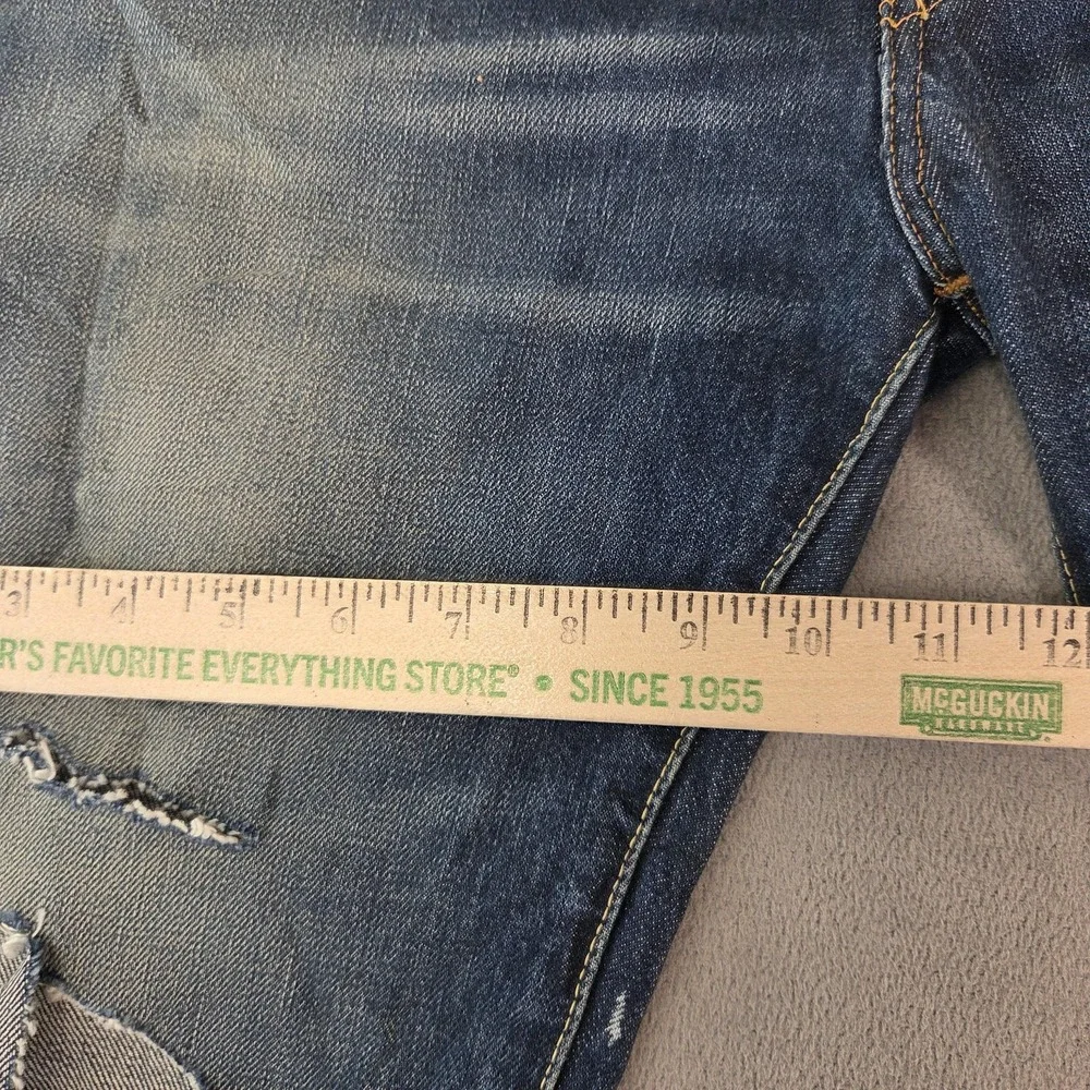 Levis 501 Jeans Mens Selvedge Thrashed‎ Destroyed Raw Hem Fits 27x25